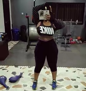 Toolz on ‘Fire’ as She hits the Gym Ahead of Wedding