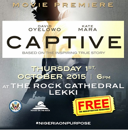 British Nigerian Hollywood star David Oyelowo’s ‘Captive’ Premiere In Lagos