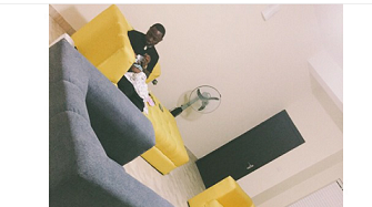 Davido Cuddles Daughter To Sleep