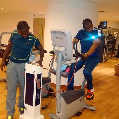 Desmond Elliot Hits Gym (Pictures)