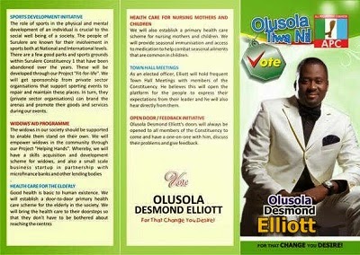 I Will Take Care Of Widows,Health care, Elderly, Children, If I Get Your Vote Come 2015, Desmond Eliot Begs Fans