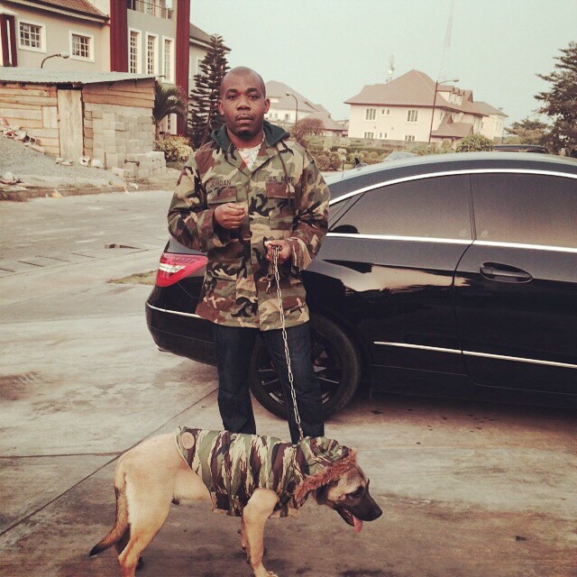 Don Jazzy’s Brother Dresses in Camouflage, Violates US Army Code