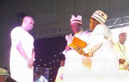 Don Jazzy a worthy son of Cherubim & Seraphim church bags C & S award (Photos)