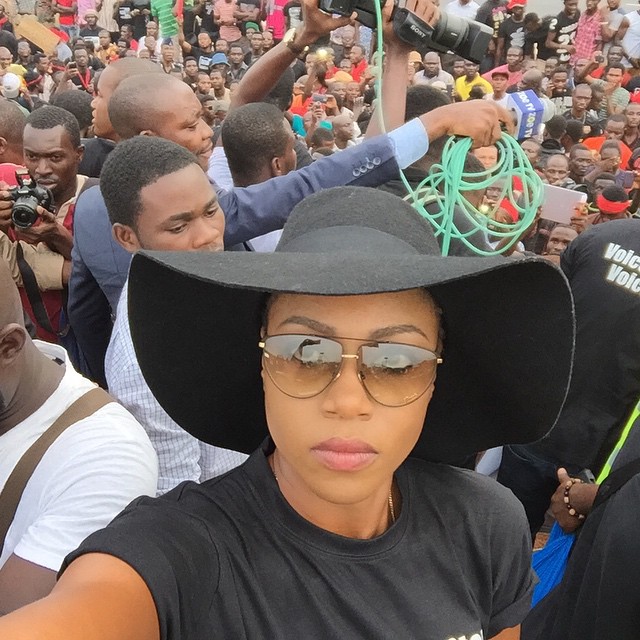 ‘Dumsor Vigil’ Yvonne Nelson, Others Begin Protest (Photos)