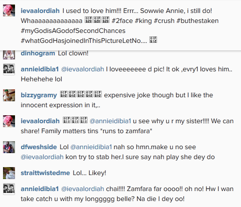 Annie Idibia, Eva Alordiah Wrestle Over 2face On Instagram