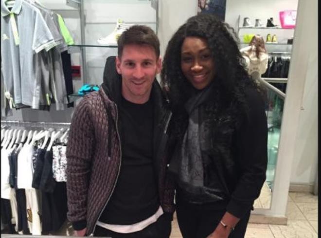 Ebube Nwagbo Poses With Lionel Messi, Cesc Fabregas