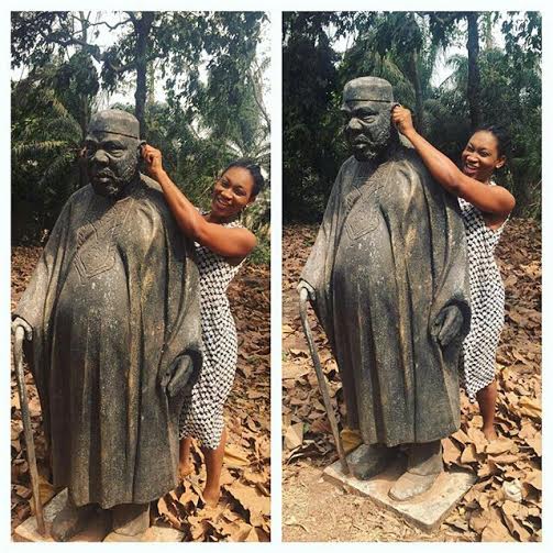 See How Ebube Nwagbo Is ‘Messing Around With Pete Edochie (photo)