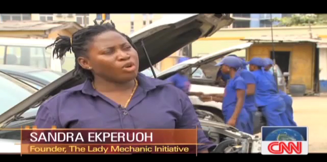 Giving women the tools they need: Nigeria’s first female mechanic is fixing more than just cars.