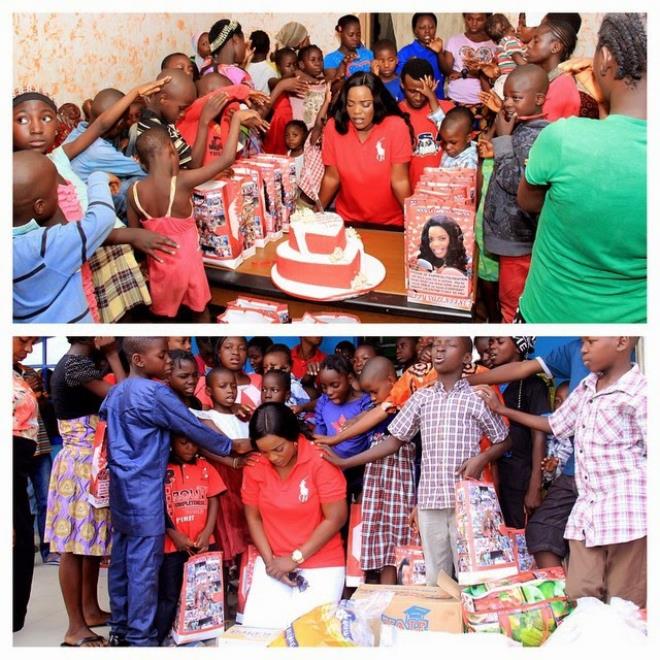 Empress Njamah Takes Charity To Abuja Hospital (Photos)