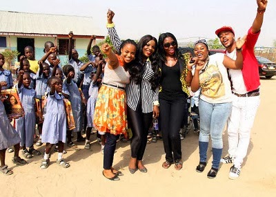 Empress Njamah, Benson Okonkwo Spend Val In Abuja Orphanage Home