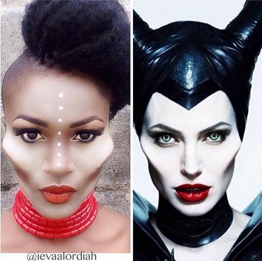 Eva Alordiah Makes Over To Angelina Jolie