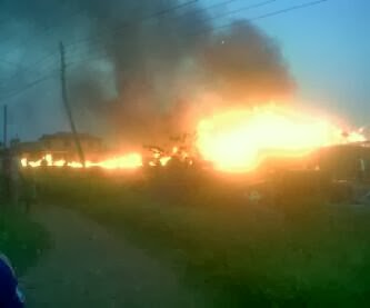 Pictures: YemKem Factory Completely Destroys by FIRE