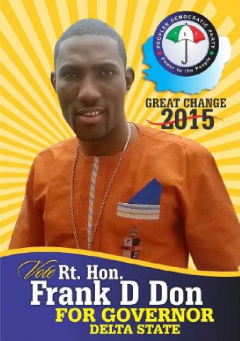 Comedian Frank D Don Declares Politicial Intention;Releases Political Poster