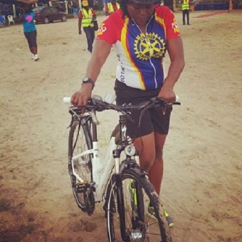 Funke Akindele Rides For Polio’s Eradication