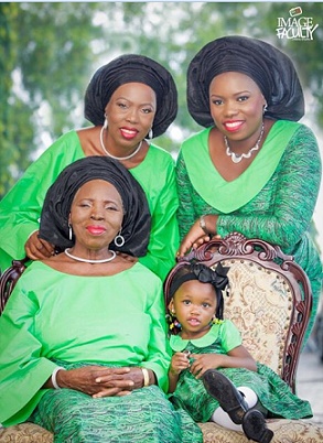 Meet This Four Generations Of Beautiful First Daughters – Daughter, Mother, Grandmother and Great Grandmother (PHOTOS)