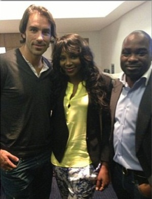 Genevieve At Beyonce’s Concert With Ex-Arsenal’s Robert Pires[Photo]