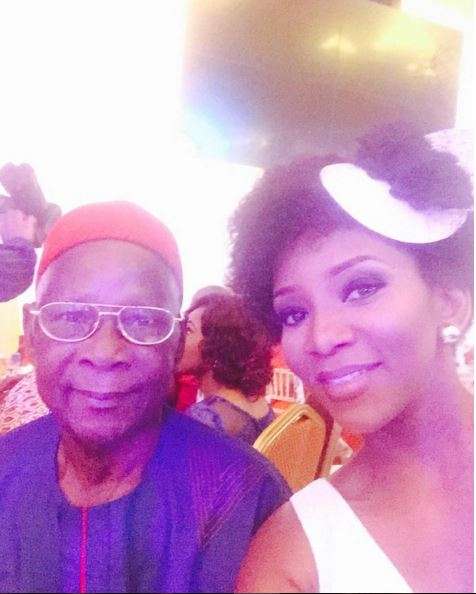 Genevieve Nnaji Celebrates Dad At 80