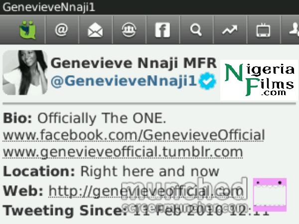 BREAKING: Genevieve Lands Another Landmark**Joins D’Banj As Verified Twitter Account Users