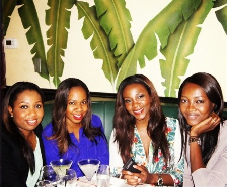 Genevieve Nnaji Dinners With Manager, Publicist In New York