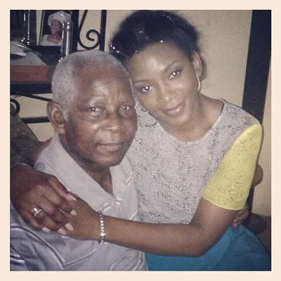 Genevieve’s Dad Turns 77, Poses With Dad