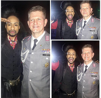 Checkout Denrele’s Outfit to Dinner with German Presidency (Photos)