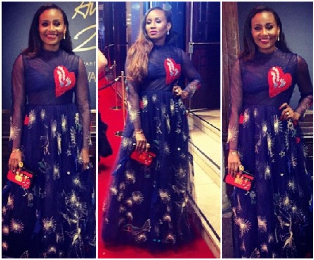 Gov. Ajimobi’s Daughter Wears N3m Dress To British Fashion Awards (Photo)