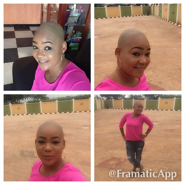 Shocking!!! Actress, Rachael Okonkwo Shaves Off Hair