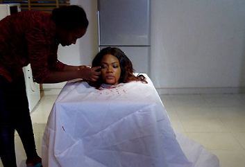 See What This Nollywood Make-up Artiste Did With Human Head in ‘The Novelist’