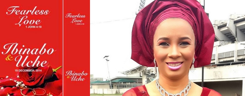 Ibinabo Fiberesima Officially Releases Wedding Invitation Card