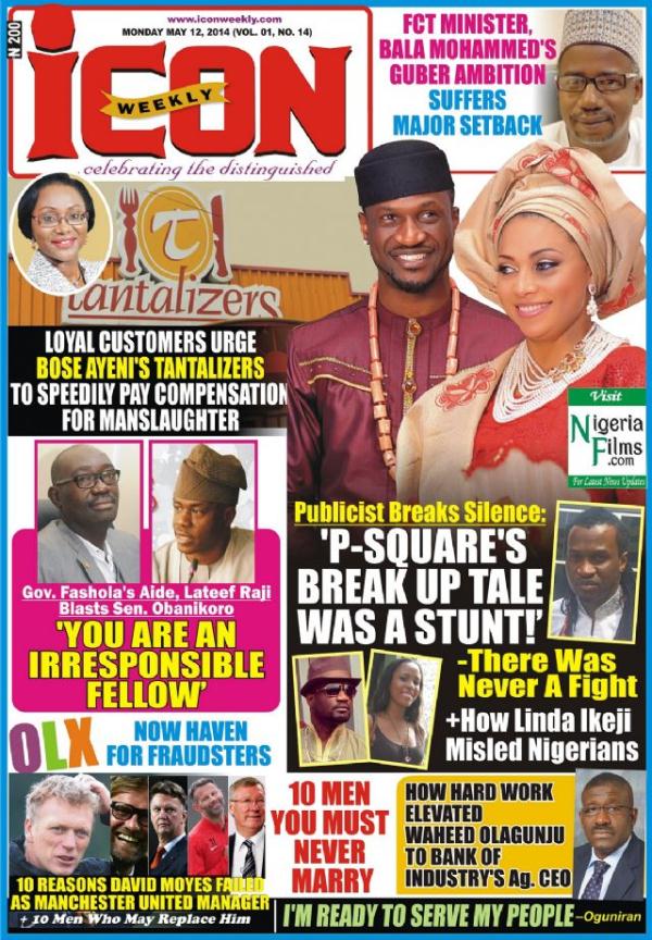 You’re A Blatant Liar! Icon Weekly Tells P-Square’s Publicist