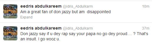 Is Eedris Abdulkareem dissing Donjazzy?