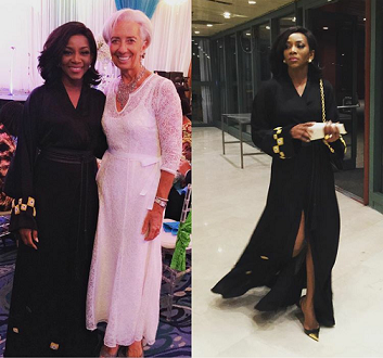 Genevieve Nnaji Meets With IMF DG, Christine Lagarde