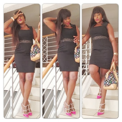 Ini Edo In $1000 Valentino Rockstud Heels Shoe On TV (Picture)