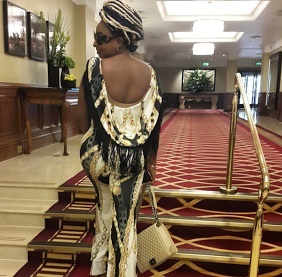 Ini Edo Shows Her Curves While Holidaying In London