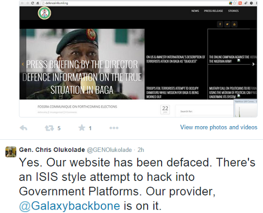 Defense Spokesperson Admits To Nigeria Military Defence Hack by ISIS