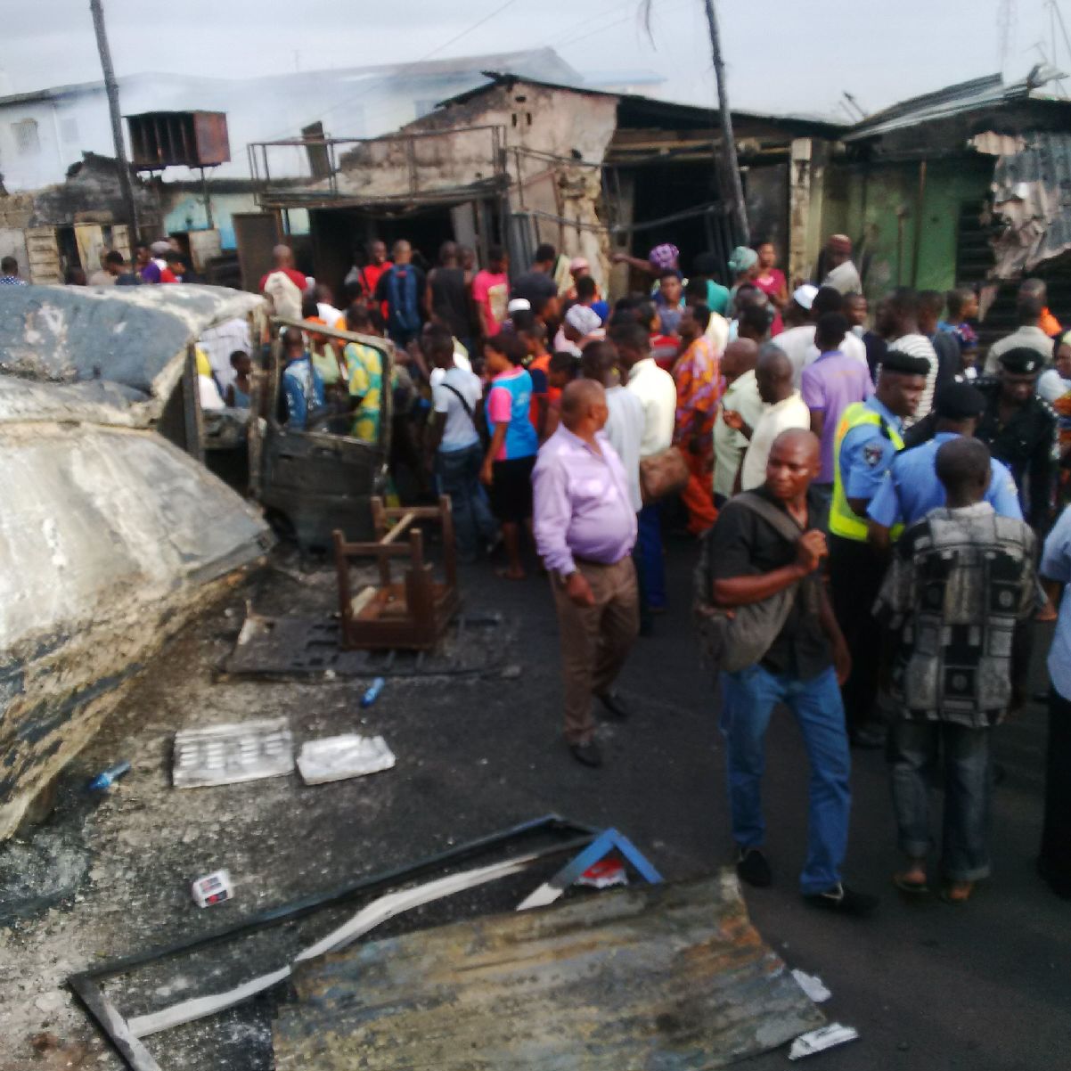 Iyana Ipaja Market Enveloped By Tanker Fire, Governor Visits Scene