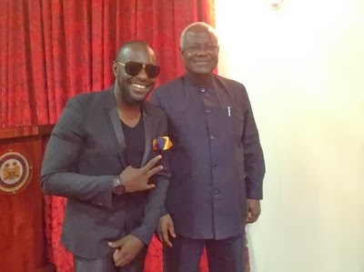 Jim Iyke Visits Sierra Leonean President, Bai Koroma