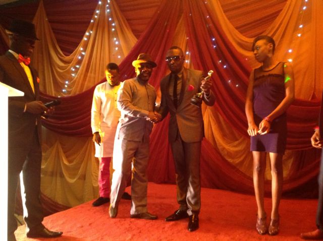 Jim Iyke Steps Out With Kid Sister, Bags Actor of the Decade Award