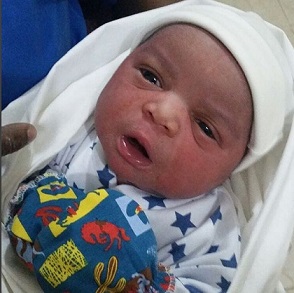 John Okafor (Mr. Ibu) Welcomes Baby Boy (Photo)