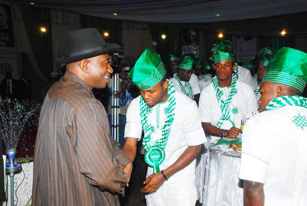 President Jonathan Rewards Super Eagles for Winning Bronze at 2014 CHAN