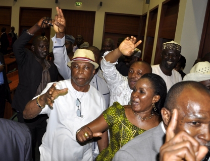 The Nigerian House of Reps Members Exchange Blows In Rowdy Session Over Baraje Visit | Video And Pictures