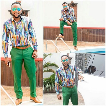 Fans lashes kcee for wearing multi-color outfit