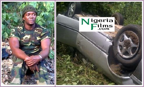 Actor, Kelvin Ikeduba’s Cheat Death…Car Somersaults Thrice