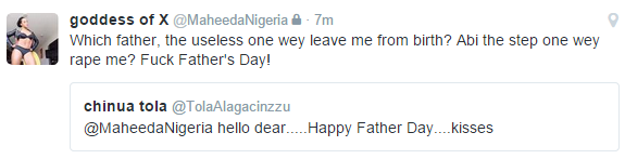 Am Not Celebrating My Father,He Is A Useless Man – Maheeda Says