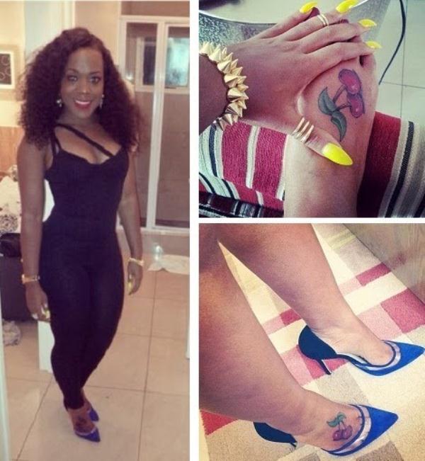 Moet abebe gets a new foot tatoo