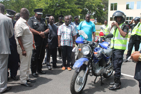 T.B. Joshua Donates Three Pickup Vehicles and 20 Motorbikes To The Ghana Police Service