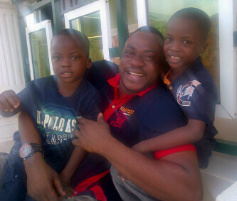 Odunlade Adekola Shows Off His Kids