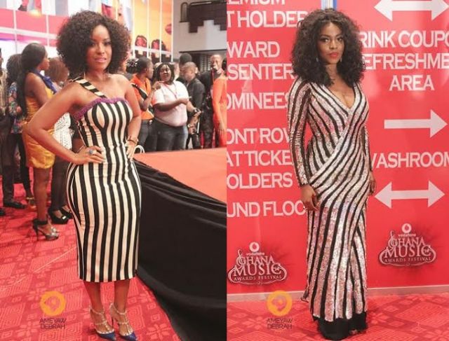 Yvonne Okoro Vs Joselyn Dumas: Who Rocked The Black Strip Outfit Better?