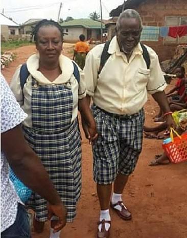 Patience Ozokwo and Olu Jacobs Return from School (Photo)