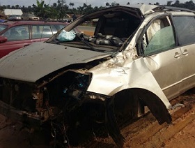 Osita Iheme’s Car Involved in Ghastly Accident, No Life Lost